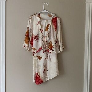 La Rochelle Dressy Fall Autumn Neutral 2-Piece Outfit Size 40 Made in Poland